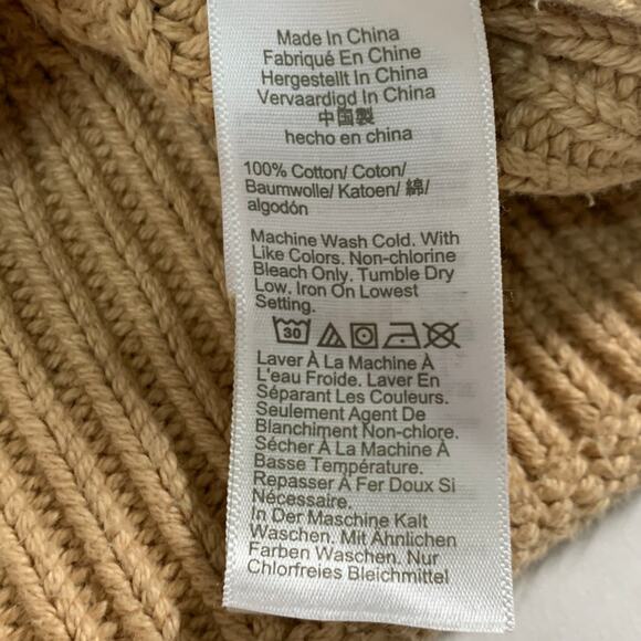 J. Crew S Relaxed Rollneck Sweater Tan Camel Womens BE159 Quiet Luxury - Picture 9 of 10